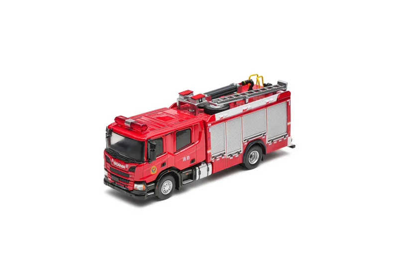 

MASDI 1:64 Compressed air foam fire truck/Urban main battle fire truck Alloy Vehicle Collectible Car Model