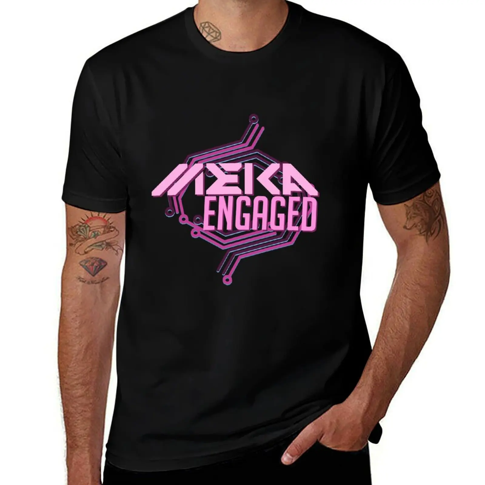 

prints shirt t with 100% Engaged t shirt D.va T-Shirt Meka t man shirts men T-Shirt cotton for