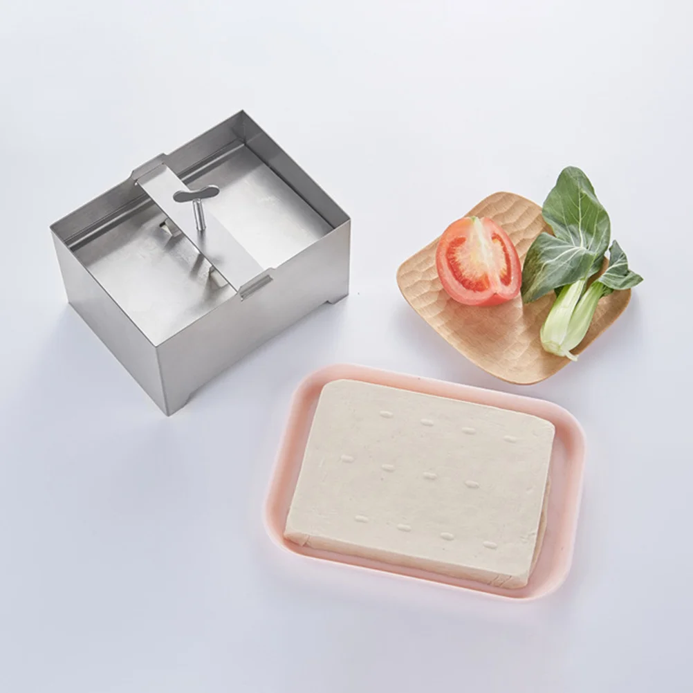 

Washable Tofu Mold Soil Block Maker Stainless Steel Making Molds Bean Curd Tool