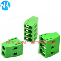 100pcs KF128 MG128 2Pin 3pin 5.08MM Spacing Terminal Block Splice Screw Type PCB Screw Terminal Splicable KF128 5.08 2P 3P