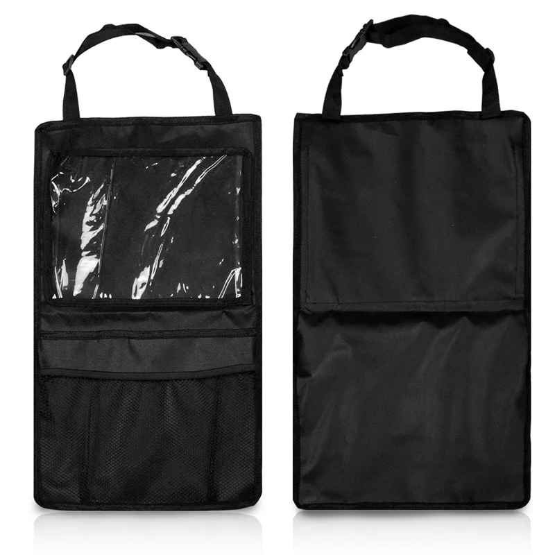 Organisateur de siège arrière de voiture, sac de rangement pour tablette de voyage, support de tablette à écran tactile, poche de rangement automatique, protecteur pour voyage