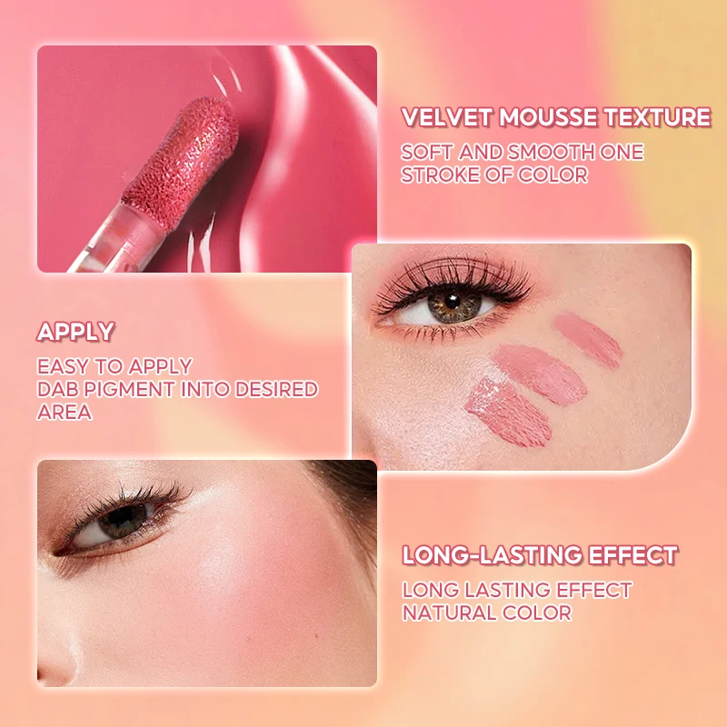 Imagic Nieuwe Vloeibare Blush Kan Worden Gebruikt Als Oogschaduw Blush Make-Up Party Dagelijks Gebruik Alle Huidtypes Waterdichte Blush Cosmetica 6.5 Ml