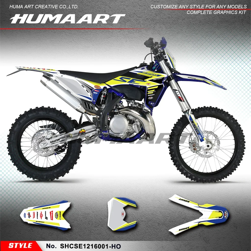 

HUMAART Graphics Decal Kit for Sherco SE-R SER 250 300 Motorcycle Stickers 2012 2013 2014 2015 2016 Motocross Laminate