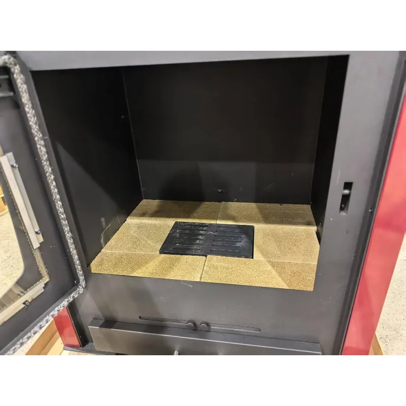 RC3001A 30 kW Hochleistungs-Holzofen zum Kochen und Wasserheizen, Holzofen mit Ofen und Kessel, Holzkessel