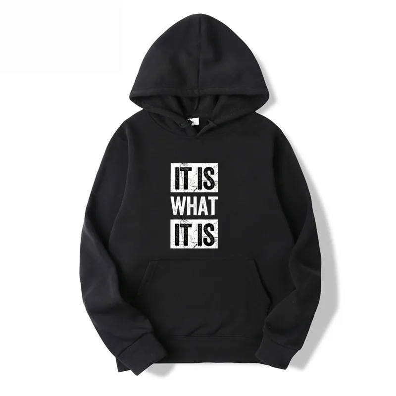 2024 Spring And Autumn New Men's Fashion Black And White Letters Printing Hooded Sweatshirt Hoodie Loose Casual Daily Street