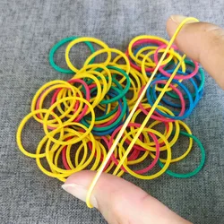 600 Pcs Colored Rubber Band 2.5CM/1inch High Elastic Rubber Bands Stretchable Rubber Ring Stretchable Packaging Latex Rings