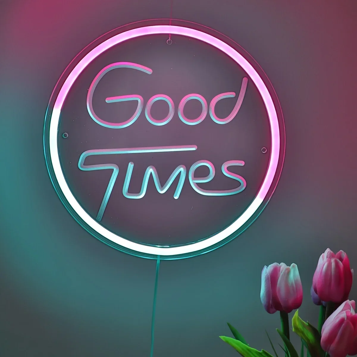 Good Times LED Neon Sign Light, tallado USB, habitación, fiesta, baile, Club, salón, tienda, restaurante, regalo de boda, decoración