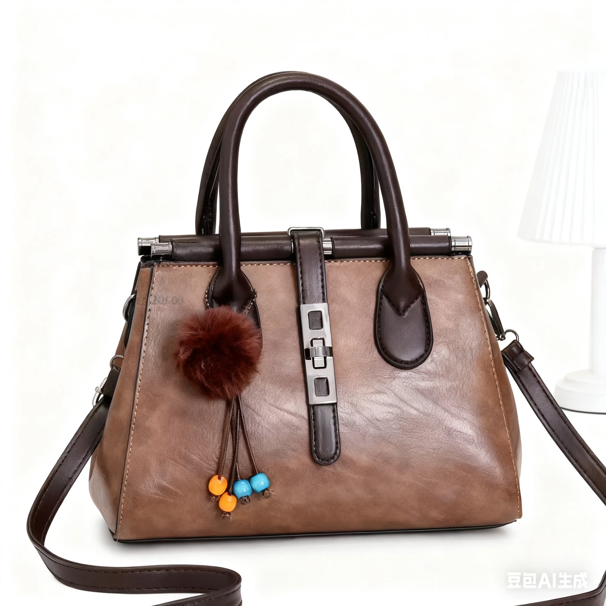 

Элегантная кожаная женская сумка, модная сумка на одно плечо, женская сумка через плечо большой вместимости с настраиваемыми узорами