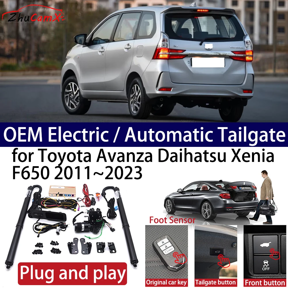 

ZhuCamX for Toyota Avanza Daihatsu Xenia F650 2011~2023 Car Power Electric Automatic One-Click Smart Liftgate Tail Gate Support