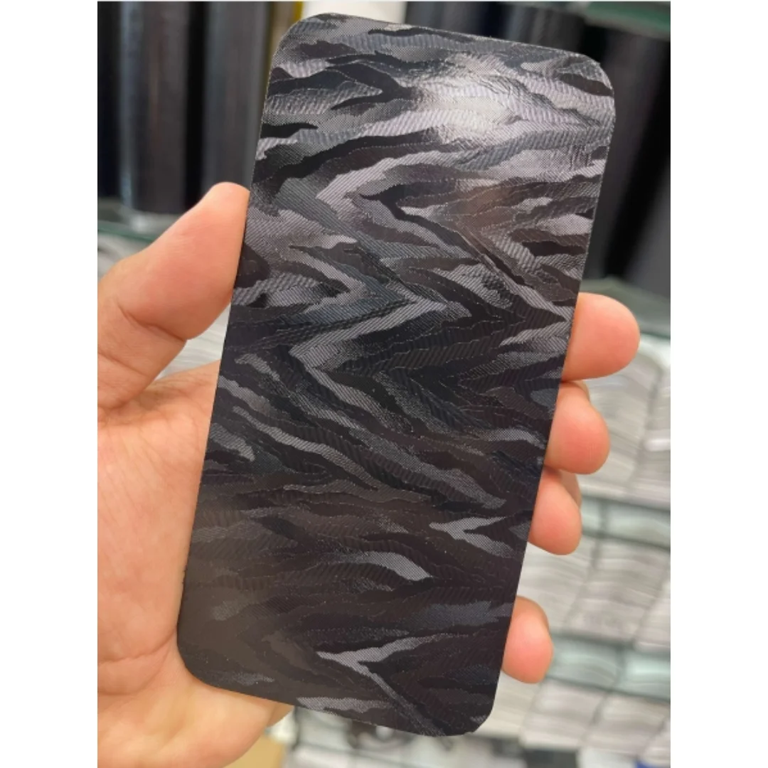 TUOLI 50pcs 3D Texture Back Hydrogel Sheet For Film Cutting Machine Plotter Cellphone Screen Protect Carbon Fiber/Mayan Sticker