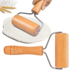 Wooden Pastry Pizza Roller Pizza Dough Roller Rolling Pin Wooden Dough Roller Small Rolling Pin Home Kitchen Cake Baking Kit