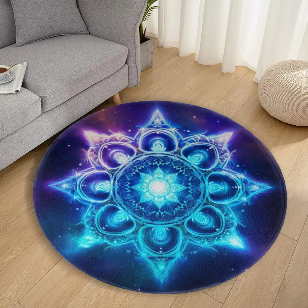 

Circular Magic Formation Area Rug Circular Carpet Rug for Living Room Bedroom Sofa Doormat Decor Game Non-slip Floor Mat