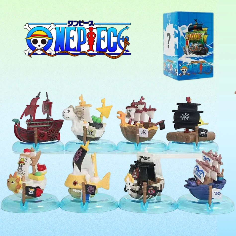 

8 шт./компл. цельный аниме Тысяча солнечных пиратских кораблей, темно-синий Going Merry Boat GK, коллекция моделей, модный декор, игрушки, подарки на день рождения