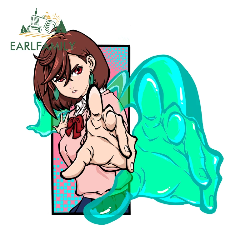 

EARLFAMILY Colorful Ayase Momo DIY Motorcycle Stickers Artistic Scooter Decals Waterproof Practical Vinyl All Types Of Vehicles