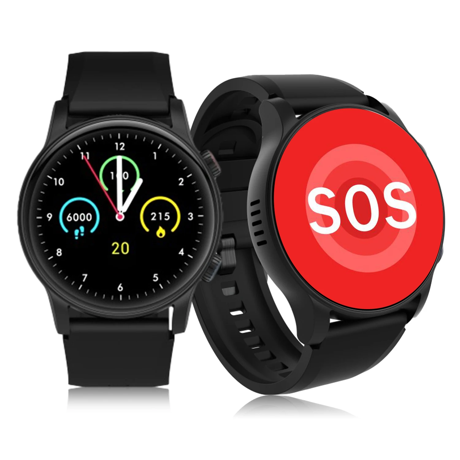 

2025 VL08P Hospital SOS Call Smart Watch Emergency Positioning Electronic Fence Elderly Watch Blood Pressure Monitor with SDK