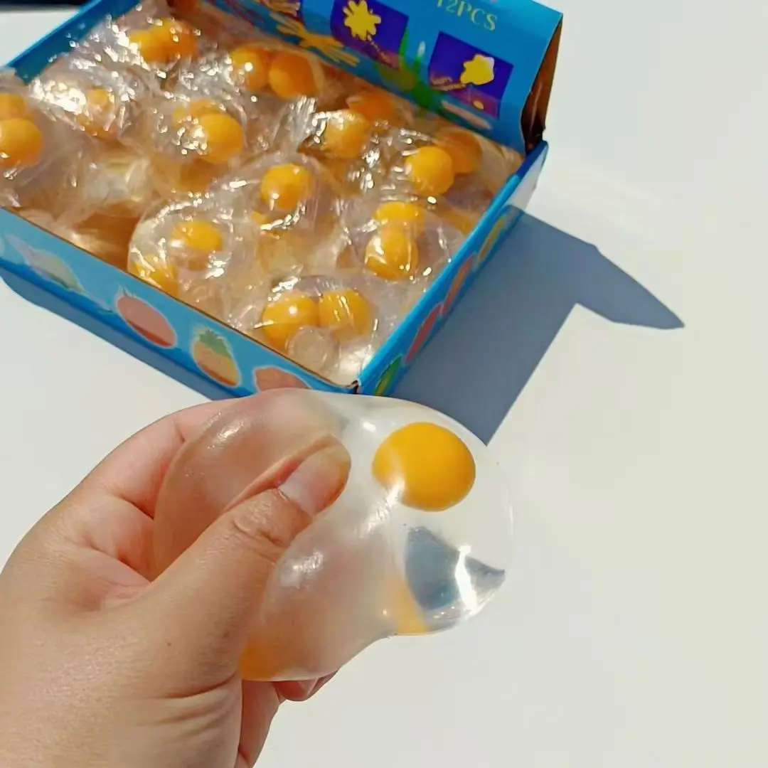 Globo de agua con forma de huevo, globo de agua realista con forma de huevo para apretar, juguete creativo para bromas, regalo divertido para regalar