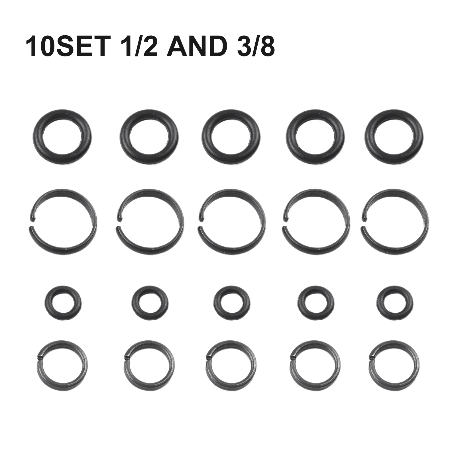 

10 Sets of Pneumatic Wrench Socket Retainer Rings O Ring for Secure and Easy Installation Fits 3/8 1/2 Standard Wrench