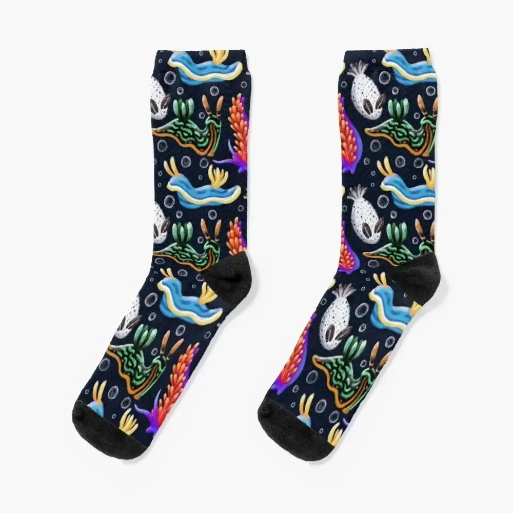 

Nudibranchs Socks Running funny gift halloween floral Male Socks Women's