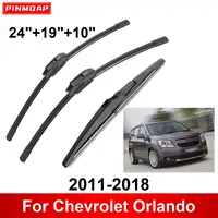 3 uds limpiaparabrisas de coche para Chevrolet Orlando 2011-2018 limpiaparabrisas delanteros y traseros cepillos accesorios para automóviles 2013 2014 2015 2016 2017 2018