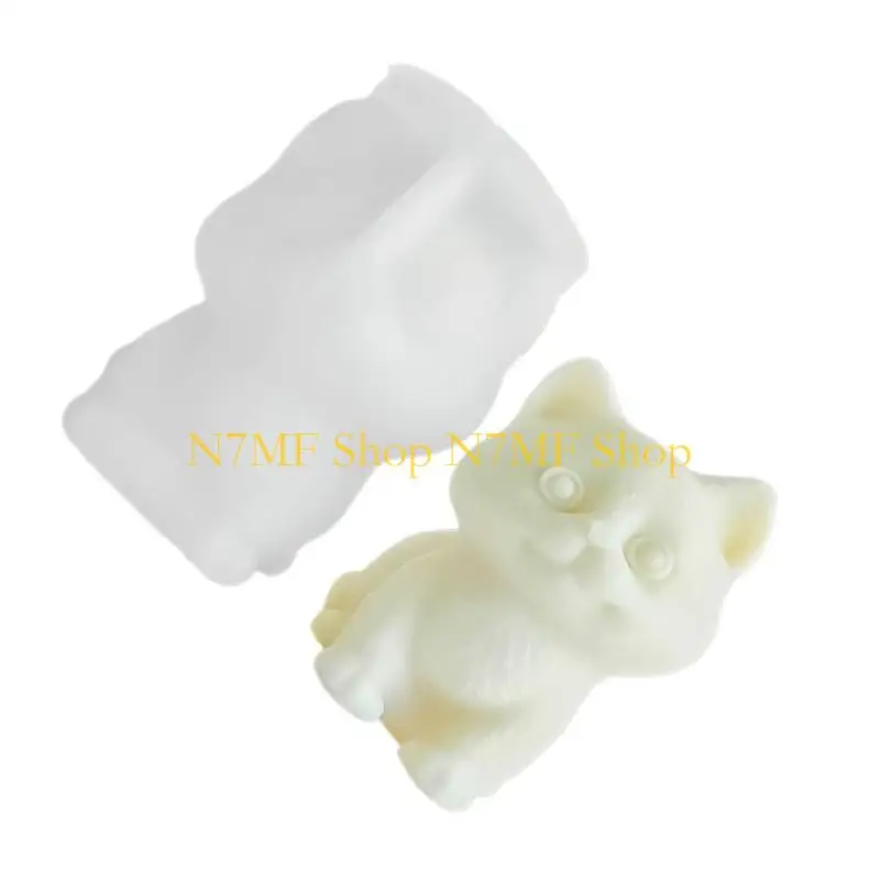 

N7MF гибкая силиконовая форма для декомпрессии игрушек форма для кошек для энтузиастов рукоделия форма для снятия стресса