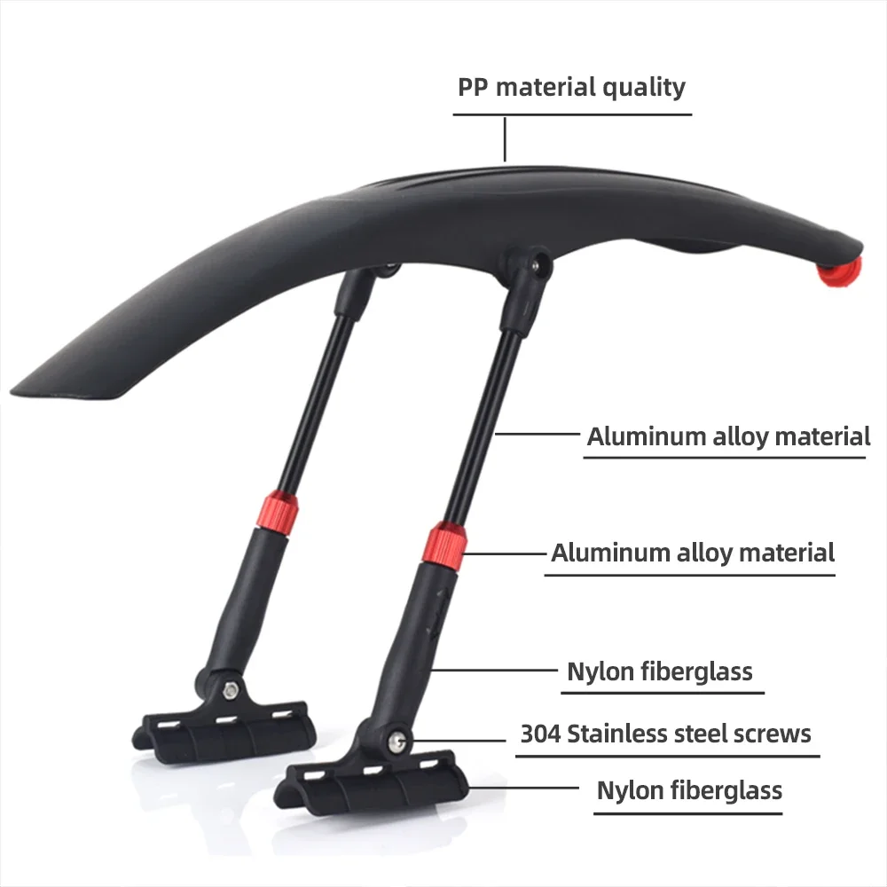 2024 Bike-fender mountain bike rain shield widened and lengthened mudguard  For 26