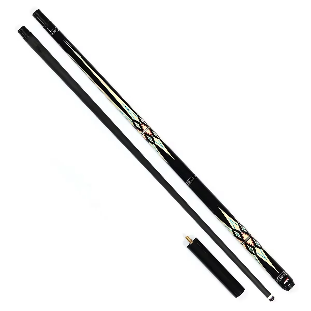 Para el más nuevo M29 Yfen 58 "eje de fibra de carbono 12,5mm/11,5mm 1/2 taco de billar con extensión