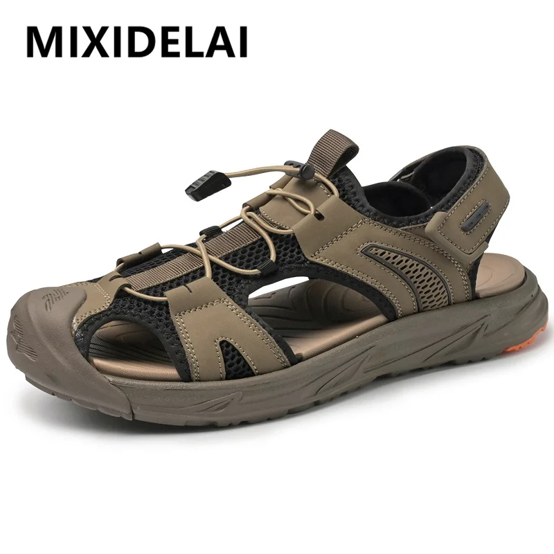 New Male Shoes Men Sandals Summer Men\'s Shoes Beach Sandals Man Fashion Outdoor Casual Sneakers Lightweight Sandals Size 38-45