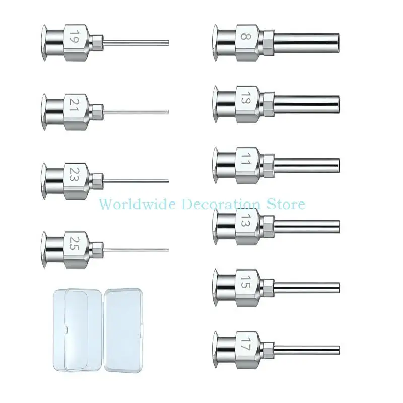 Q39B Industrial Stainless Steel Glues Dispensing Nozzle 8G-30G Glues Injection Needle