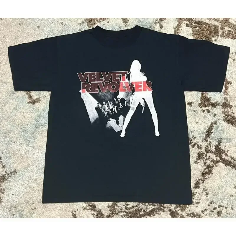 Vtg Velvet Revolver Music Band Heavy Cotton Black S 5XL T Shirt BL234
