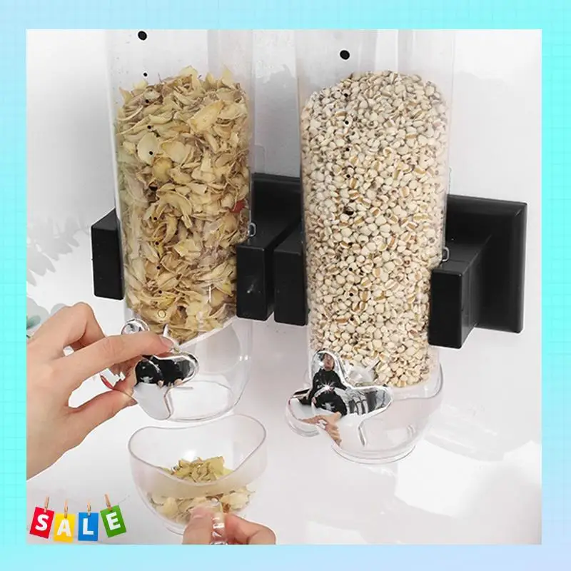 

A56X Food Jar Dispenser Safe Airtight High Capacity Grains Cereal Bucket Dispenser For Kitchen Food Storage Cereal Bucket