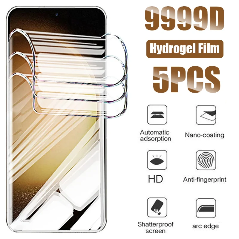 Full Cover Hydrogel Film for Samsung Galaxy S23 S22 Ultra S25 Plus S24 Fe Screen Protector for Samsung A52 A51 A53 A54 A55 A35