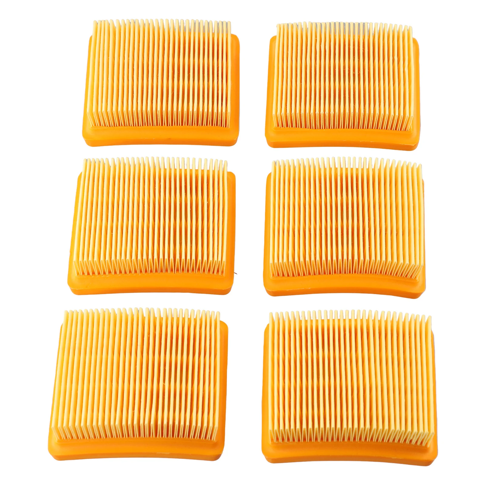 6pcs Air Filter Orange Replacement Filter For Chainsaw 4180-141-0300B FS91 FS131 FS111 Garden Power Equipment Chainsaw Accessory