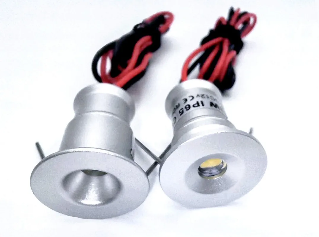 

1W Waterproof IP65 12V 24V 15mm Mini LED Spotlight Stage Bedroom Kitchen Cabinet Ceiling Spot Bulb Stair Display Lighting Lamps