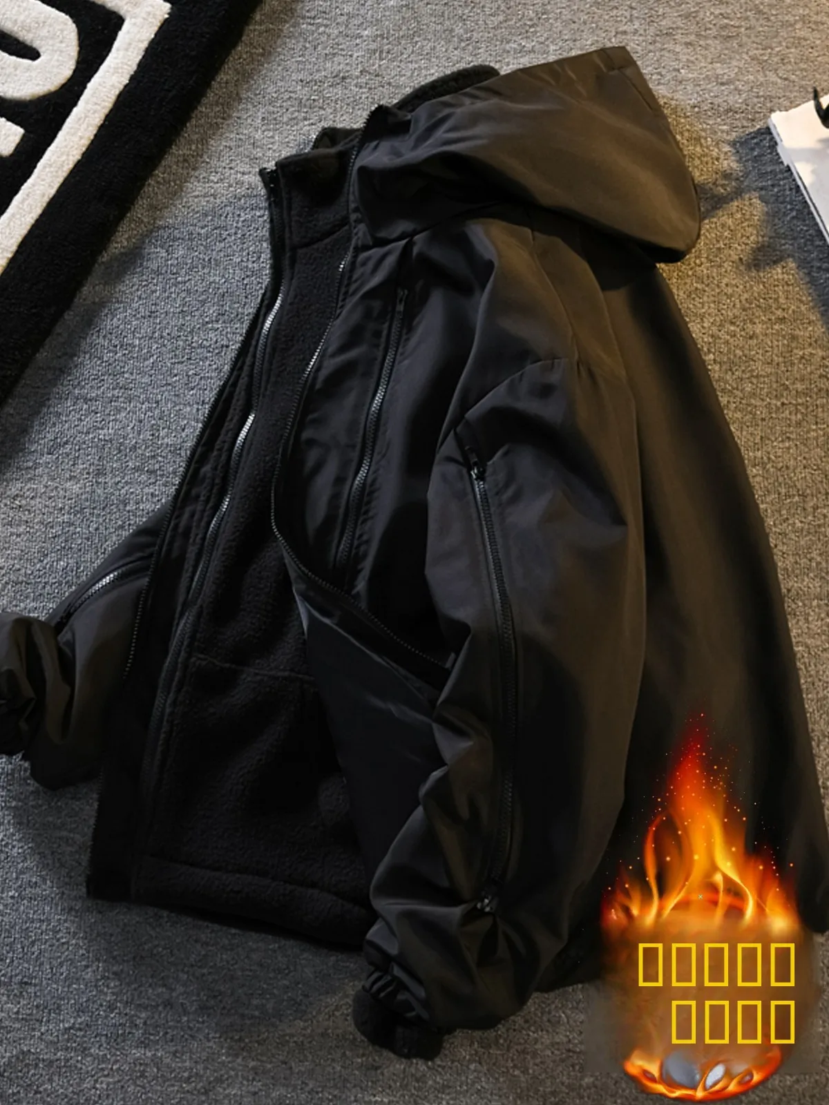 

Куртка Bla Knight American Sle Windbreaker мужская, многофункциональная, со съемными элементами, для работы, осенне-зимняя, с флисовой подкладкой