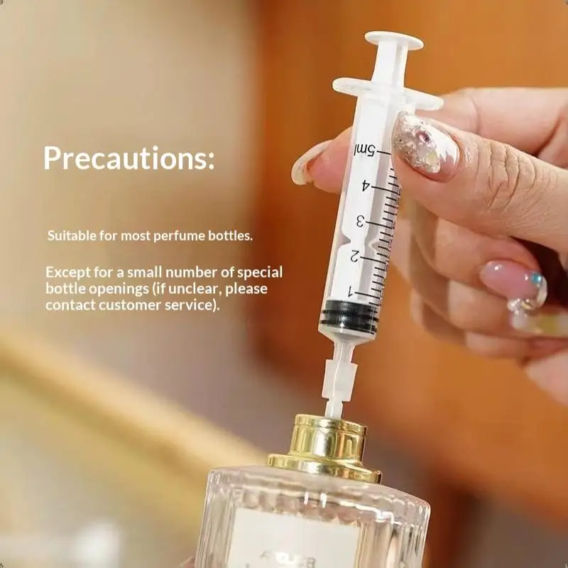 Universeller, transparenter Spritzen-Parfüm-Spender mit Nadelwerkzeug und Konvertierungskopf für präzises Nachfüllen von Flaschen, 1 ml–50 ml, Transferpumpe. – Detail 5