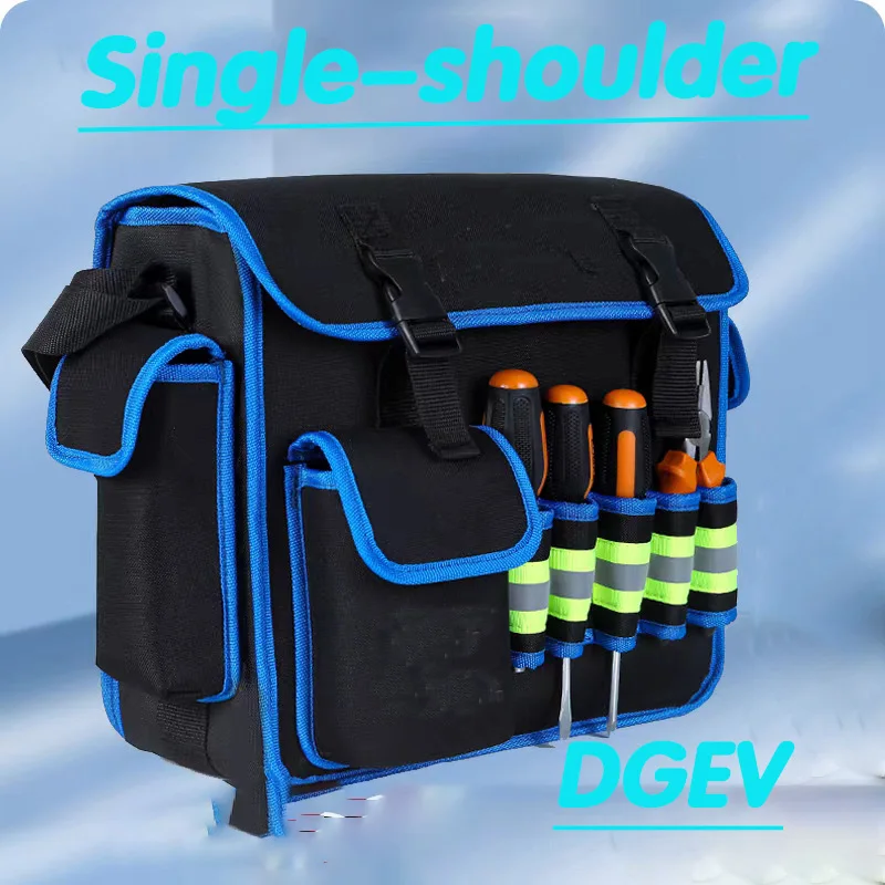 

DGEV 600D OxfordCloth ToolBag Водонепроницаемый органайзер для гаечных ключей для электриков Многоцелевое хранилище для строительства и мастерской
