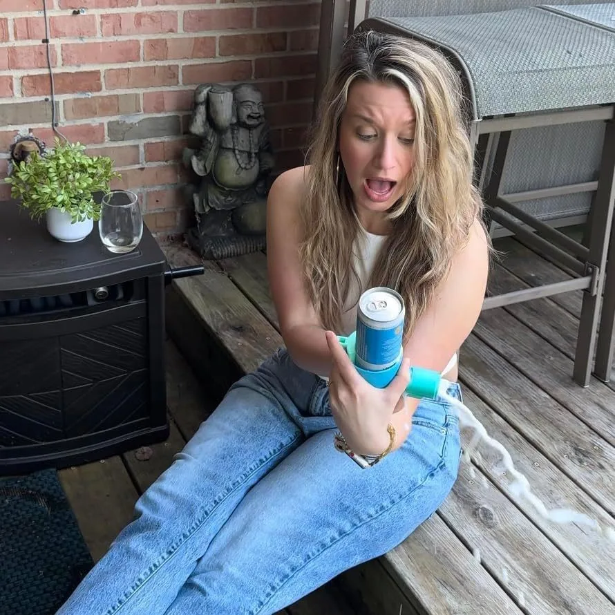 Shotgun Roulette Drinking Game for Tailgating Randomized Beer Shotgun Fun Bac Roulette Twist-and-Pass Party Game