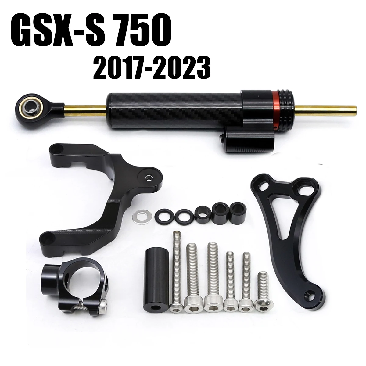 2022 2023 FOR SUZUKI GSX S750 GSX-S750 GSXS750 GSX-S GSXS 750 2017 2018 2019 2020 2021 CNC Steering Damper Bracket Mounting Kit