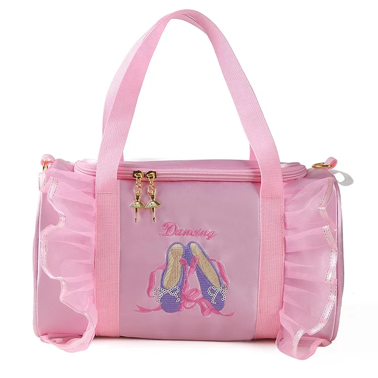 High Quality Lovely Bag Children Ballet Dance Handbag Girl Ballet Lace Ballet Bag Danse Bag Children Dance Bags for Kids Girls