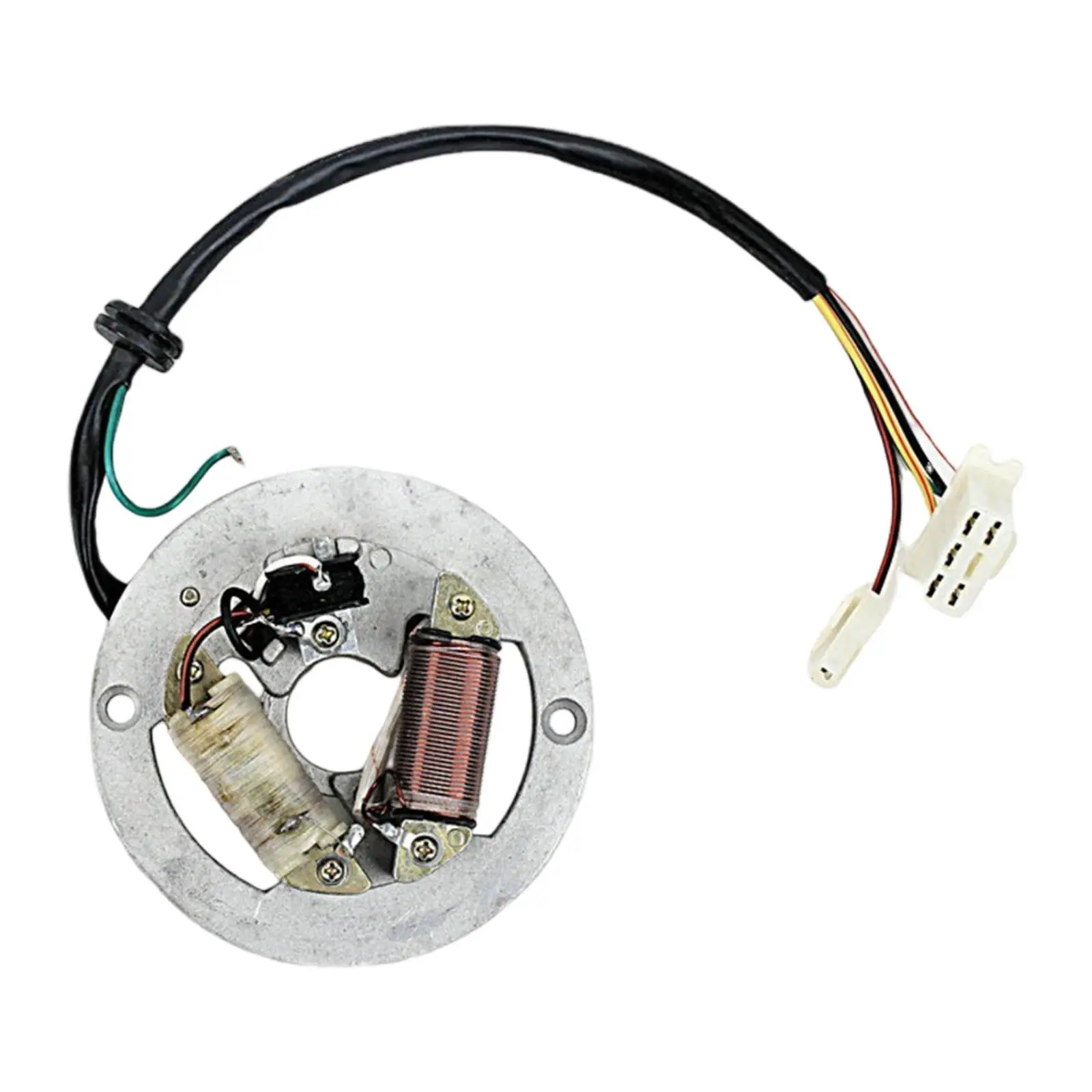 

Omega Starter Motor Magneto Stator Plate High Grade Metal Motorcycle Replacement for Yamaha PW80