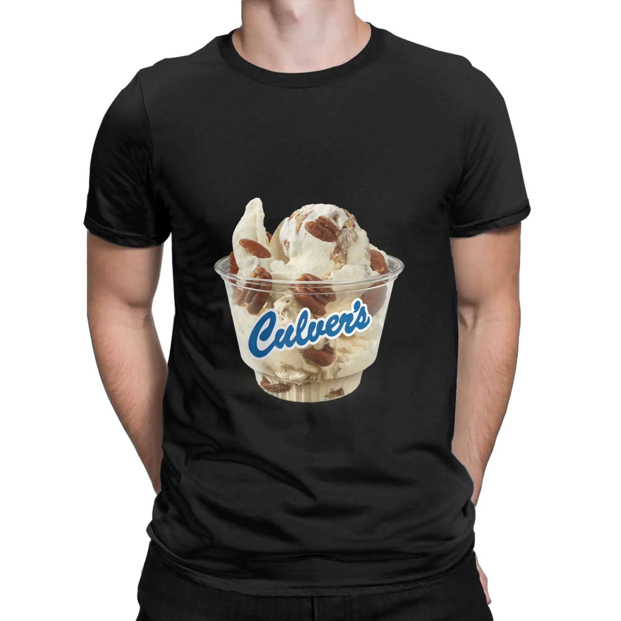 img Butter Pecan New Funny Graphic 100% Cotton T-Shirt Culver's Tops Tees For Men