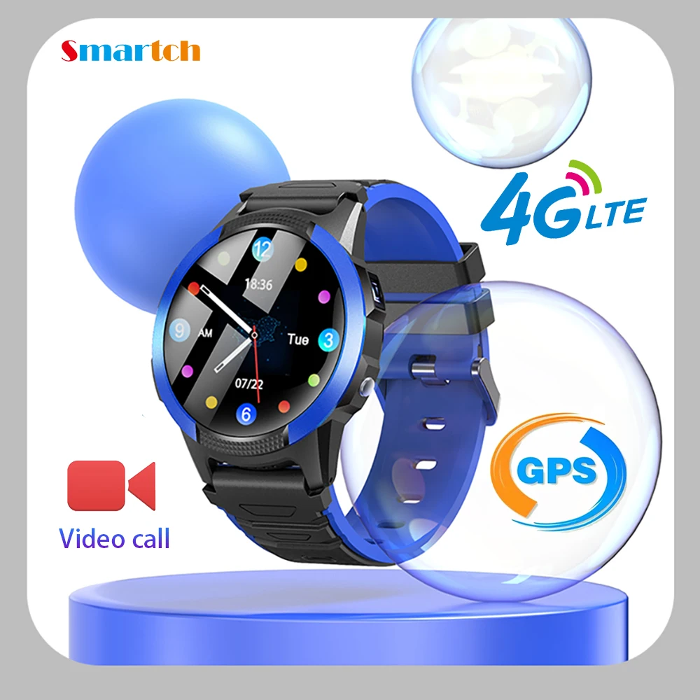 

4G Kids Real-Time GPS Location Tracker Smartwatch Waterproof Camera Beidou LBS SOS WIFI Children Video Call SIM Card Smart Watch