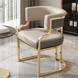 Chaises de salle à manger ergonomiques nordiques, bureau clair, piste d'accent, meubles de balcon, fête, hôtel, luxe moderne