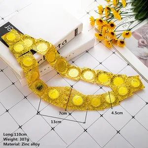 Golden Coloe Oco-Para Outside Design Bride Corps Aktueller Quadratkanal Belt Gürtel 8 Hauptverkaufsgold Hochzeitsgürtel - №3