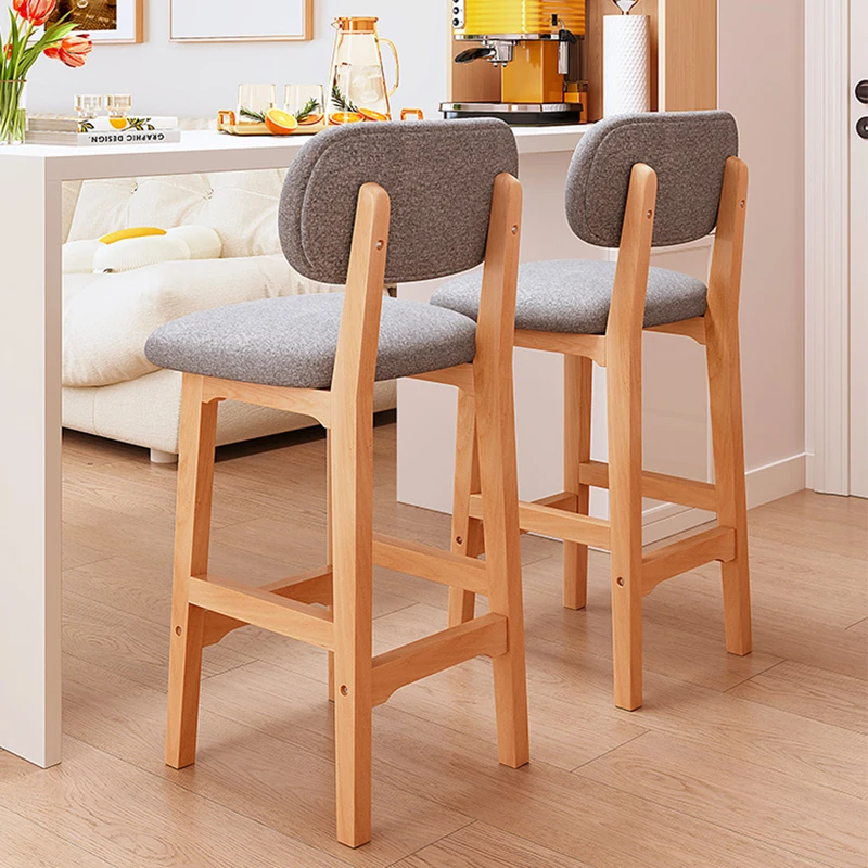 

Wooden Dining Bar Stools Counter Make Up Modern Bar Stools Office Sustainable Midcentury Taburetes Altos Cocina Home Furniture