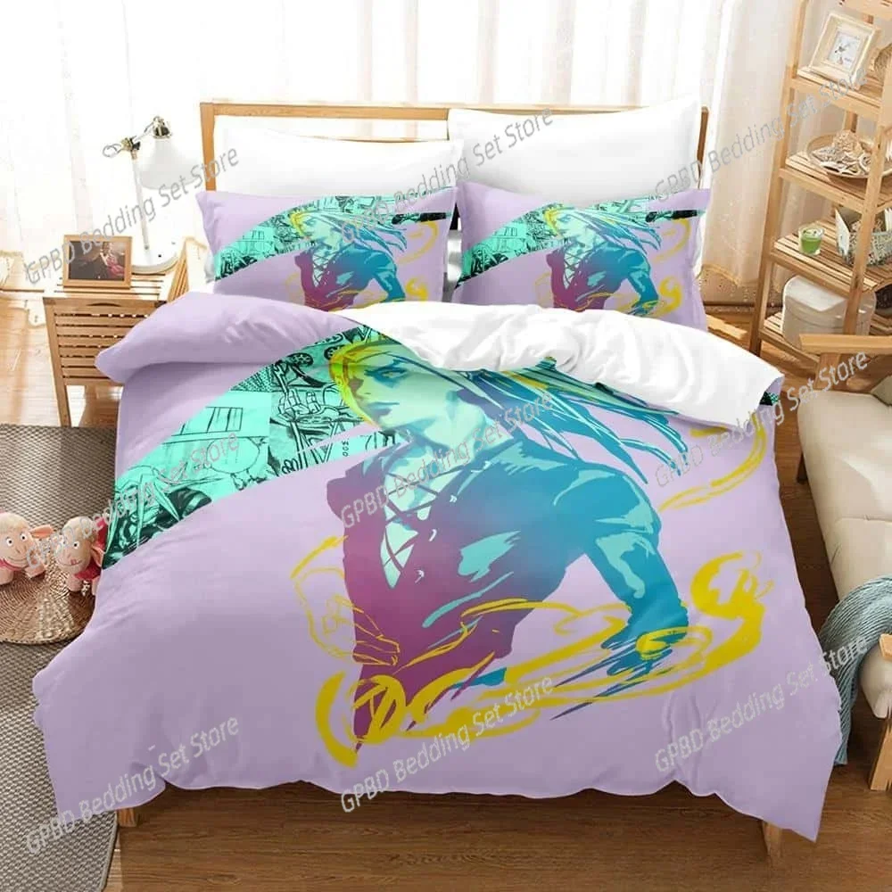 3d Print Anime JoJo's Bizarre Adventure Bedding Set Single Twin Full Queen King Size Bed Set Adult Kid Bedroom Duvet cover Sets