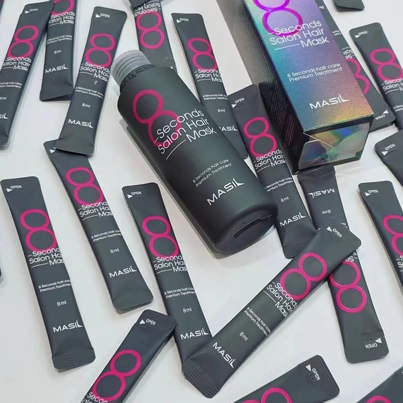 MASIL 8 ثانية صالون قناع الشعر Masil استعادة الشعر علاجات ممتازة الكيراتين إصلاح مرنة الترطيب شامبو العناية بالشعر