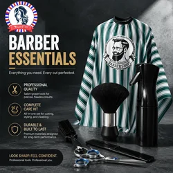 6pcs Set Barber Shop Professional Waterproof Hairdressing Shawl Bib Paper Set Nylon Hairdressing Salon Hairdressing Tools
