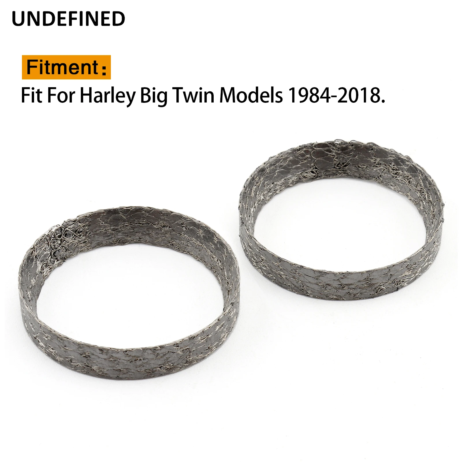 Motorrad 2 Stück Konische Auspuffdichtungen für Harley Big Twin Sportster Dyna Fat Bob Softail Touring Ersatz 65324-83 – Detail 3