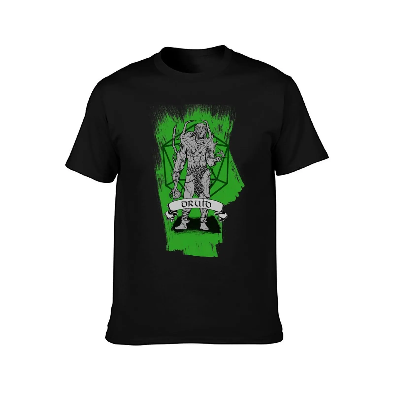 D&D Class - Druid T-Shirt Plus Size Gym Sports T-Shirt
